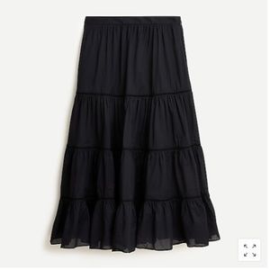 J. Crew Tiered Midi Skirt | 0